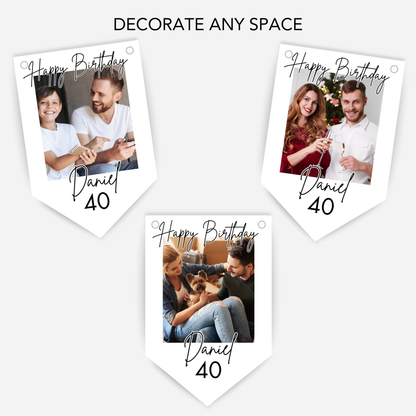 Personalised Photo Birthday Bunting - B266