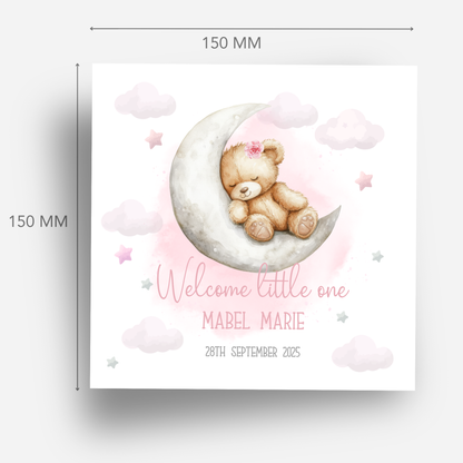 Teddy New Baby Card - C511