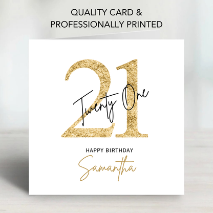 Any Number Birthday Card - C648