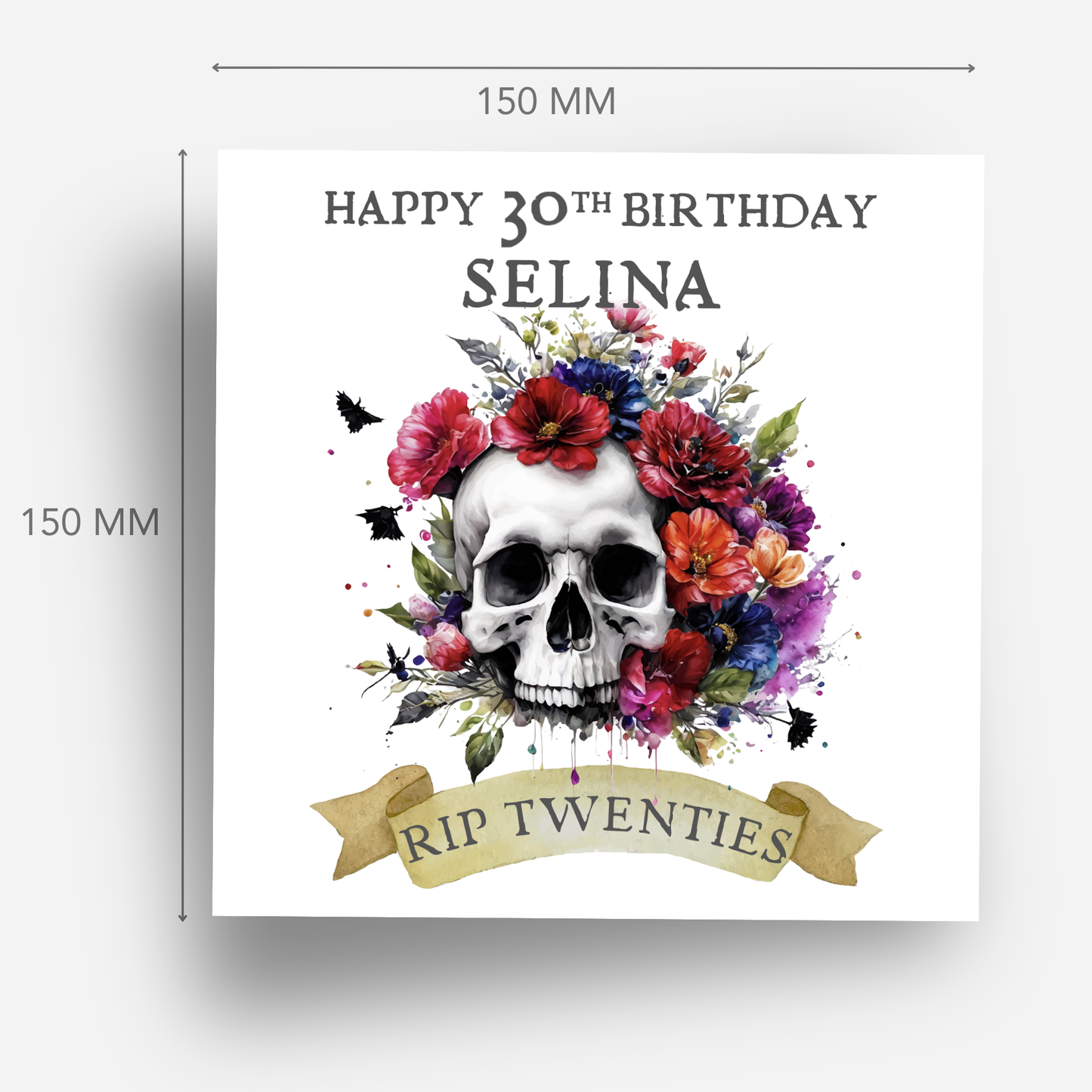 Alternative RIP Twenties Birthday Card - C501