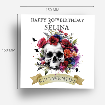 Alternative RIP Twenties Birthday Card - C501