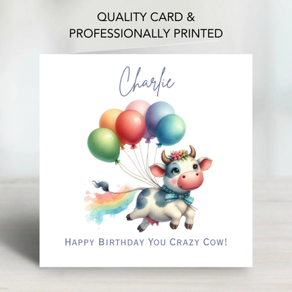 Crazy Cow! Birthday Card - C560