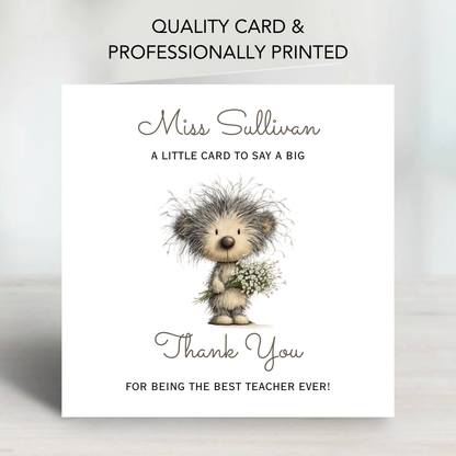 Teacher Thank you Card - C152
