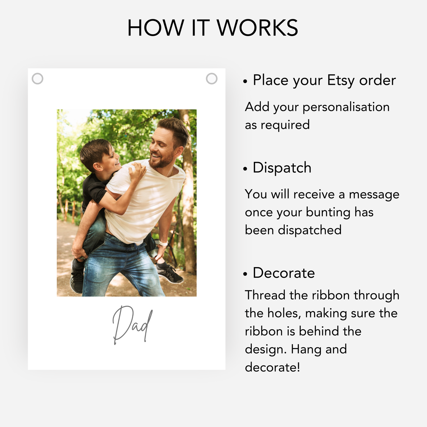 Father's Day Photo Bunting - S198