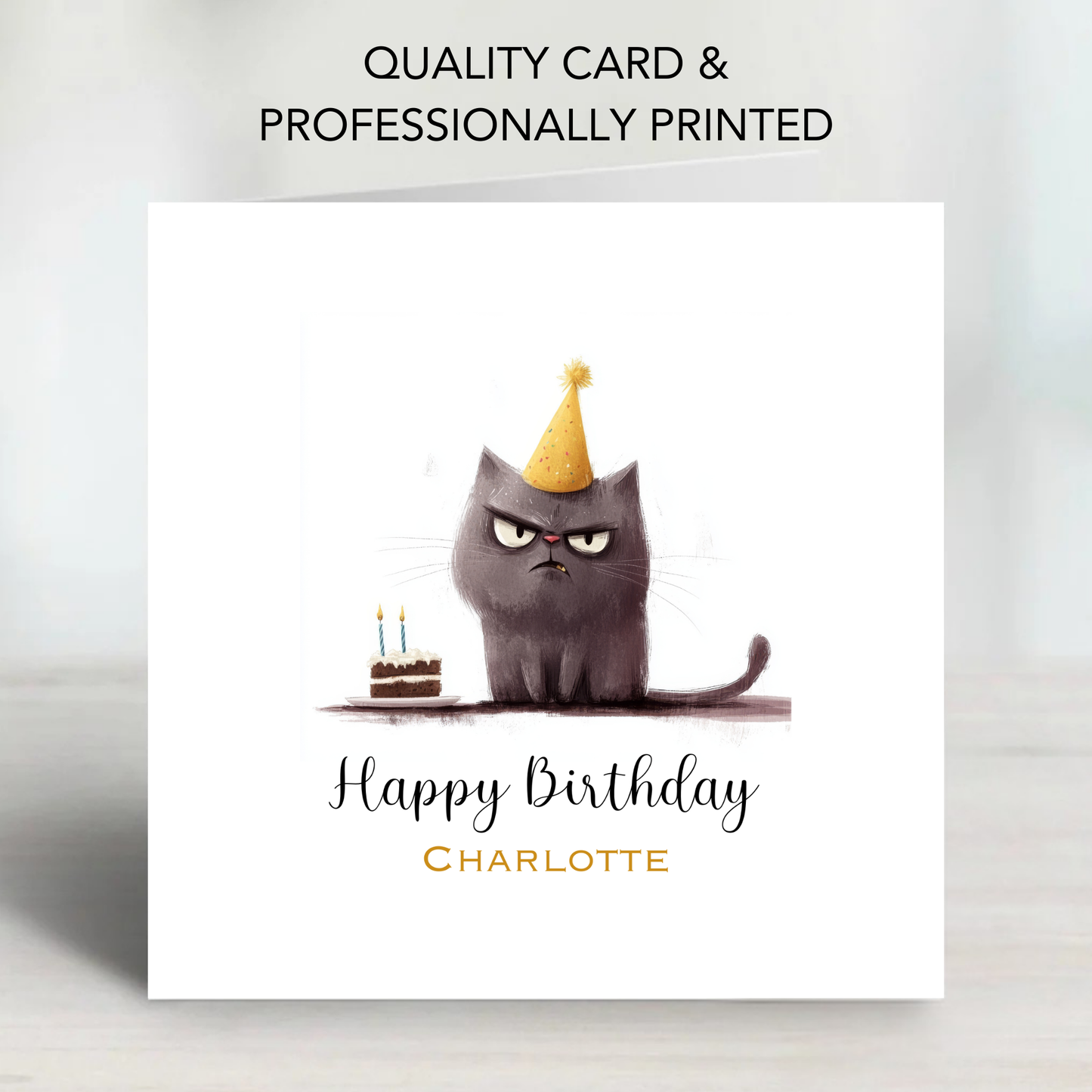 Grumpy Cat Birthday Card - C526