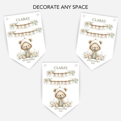 Teddy Bear Baby Shower Bunting - B222
