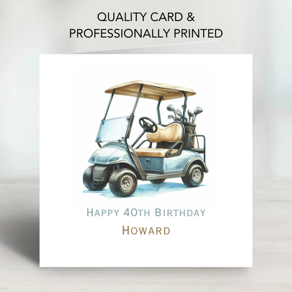 Golf Mad Birthday Card - C619