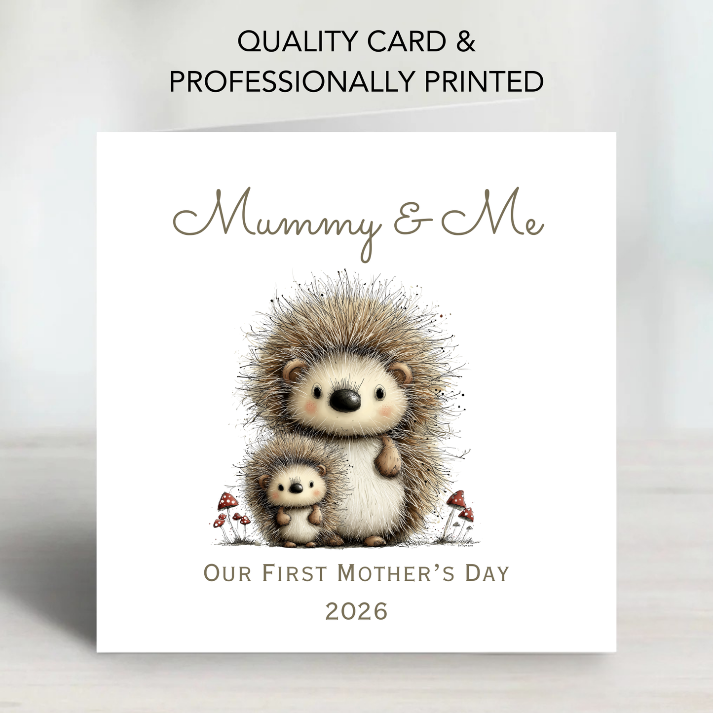 Mother's Day Card - Hedgehog Design - C758