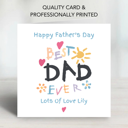 Best Dad Ever - Father's Day Card - C773