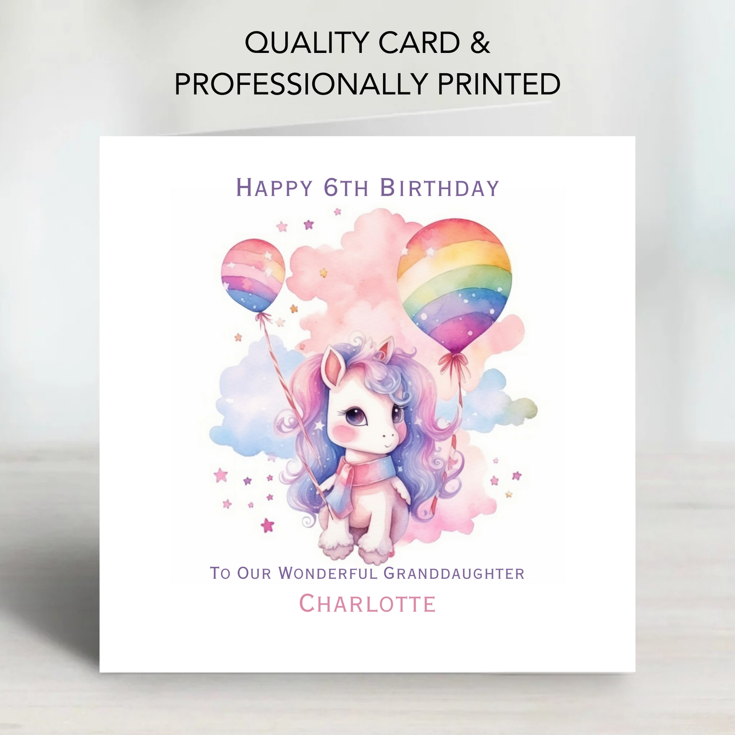 Unicorn Birthday Card - C596