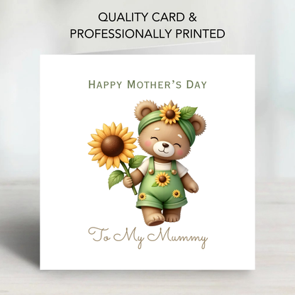 Mother's Day Card - Teddy Bear Design - C755