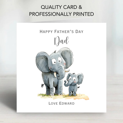 Father's Day Card - Cute Elephant Design - C792