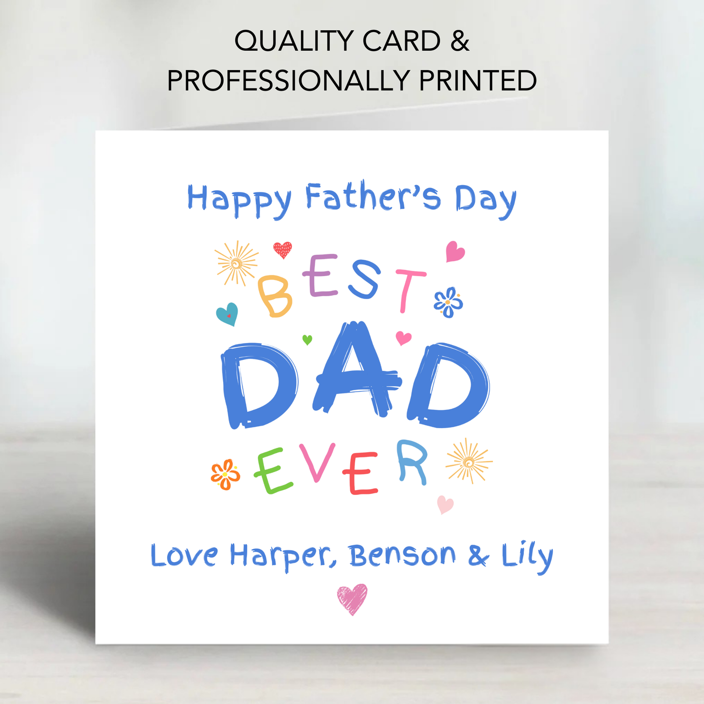 Best Dad Ever - Father's Day Card - C767