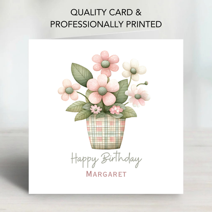 Flower Birthday Card - C603
