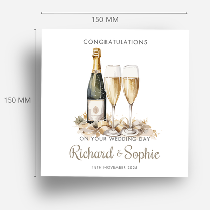 Fizz Wedding Card - C114