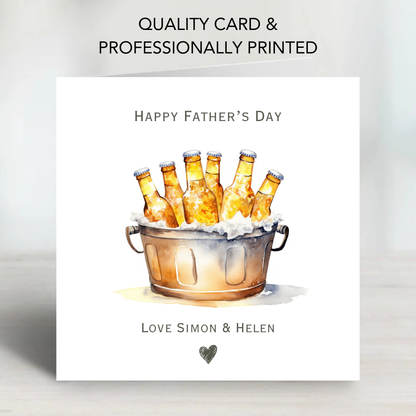 Father's Day Card - Beer Bucket Design - C765