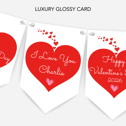 Valentine's Day Heart Bunting - S186V