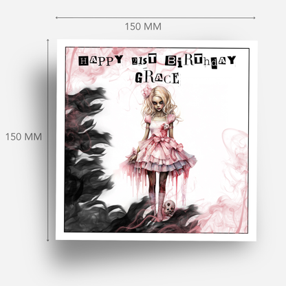 Alternative Gothic Style Birthday Card - C522