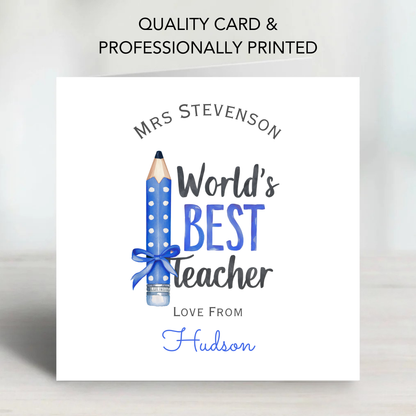Teacher Thank you Card - C156