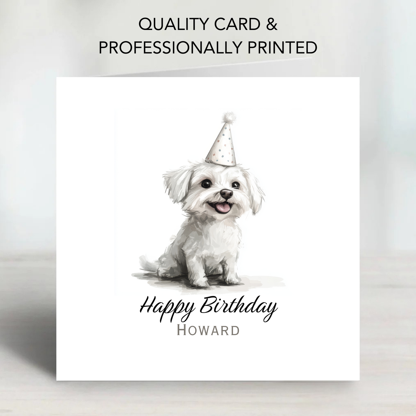 Cute Puppy Birthday Card - C534