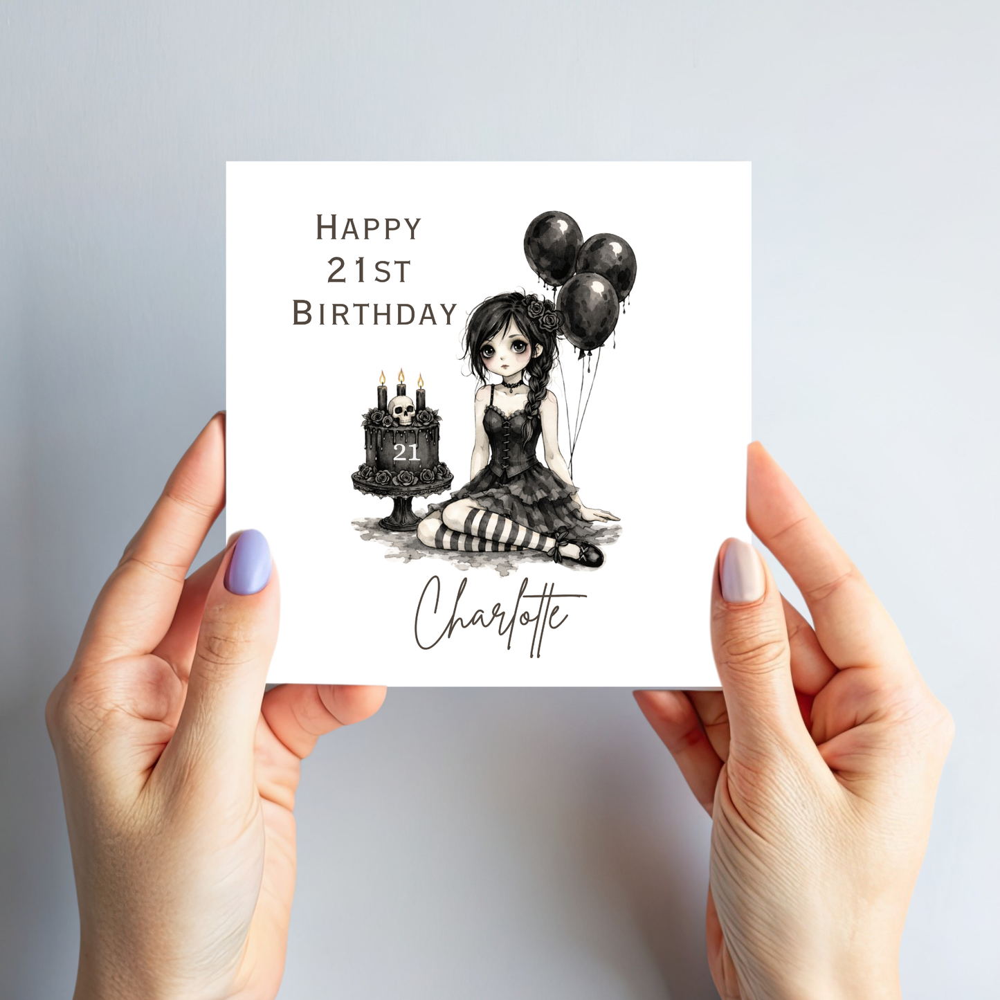 Alternative Gothic Style Birthday Card For Any Age - C867