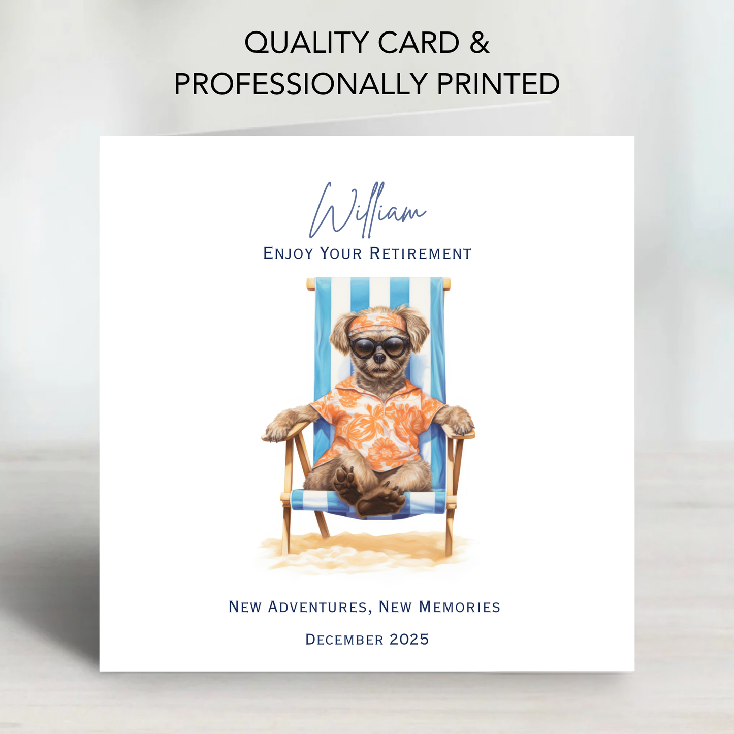 Cool Dog  Retirement Card - C658