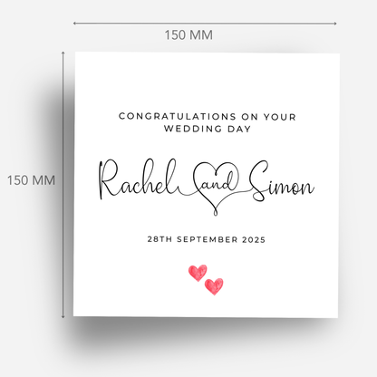 Intertwined Names Wedding Card - C117