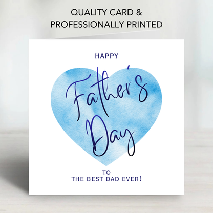 Father's Day Card - Simple Heart Design - C795