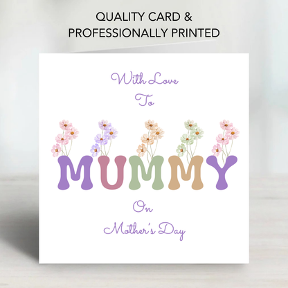 Mother's Day Card - Vibrant and Modern Design - C732