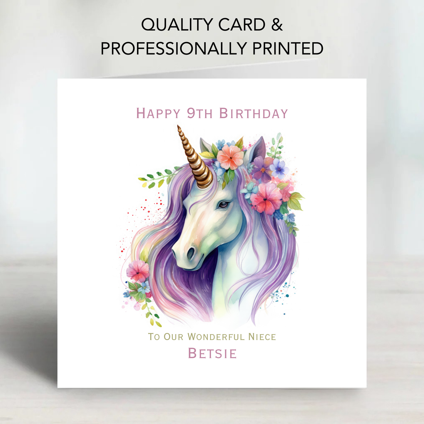 Unicorn Birthday Card - C608