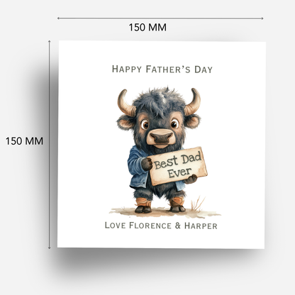 Father's Day Card - Fun & Cute Design - C764