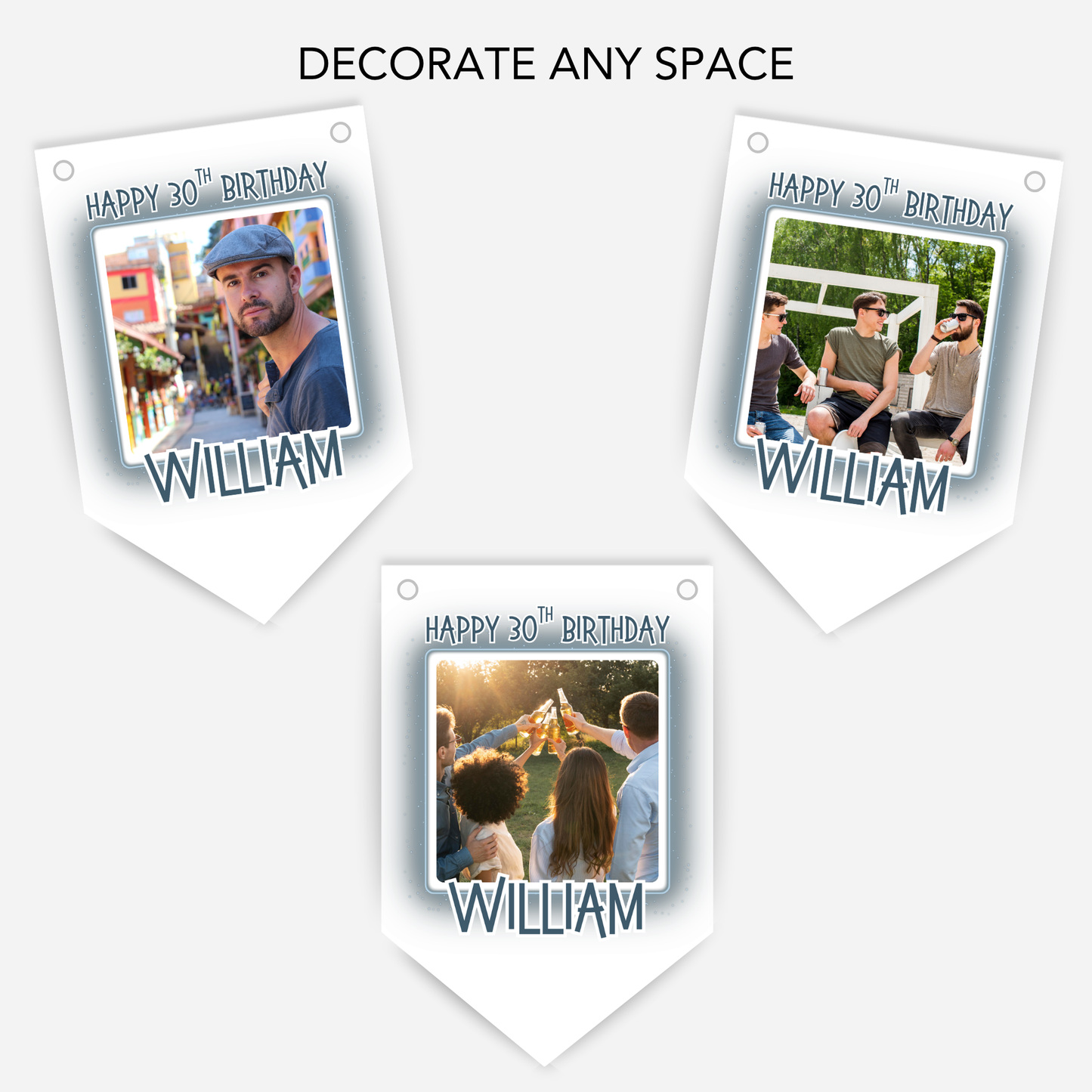 Birthday Party Photo Bunting - B302