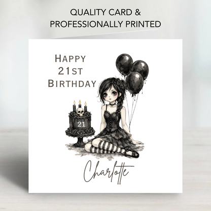 Alternative Gothic Style Birthday Card For Any Age - C867