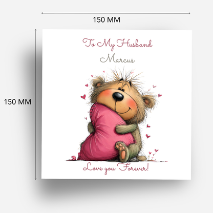 Valentine’s Day Card - Cute Teddy Design - C701