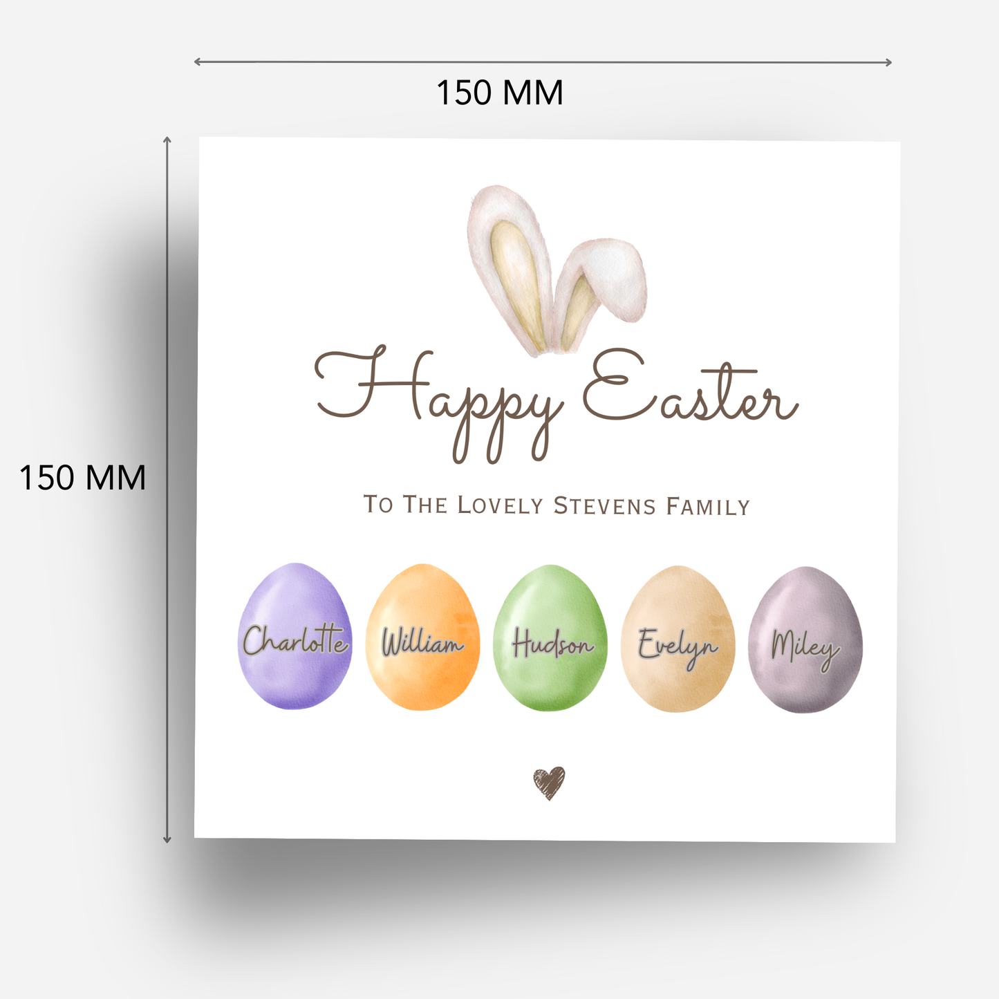 Easter Card With Family Design - C820