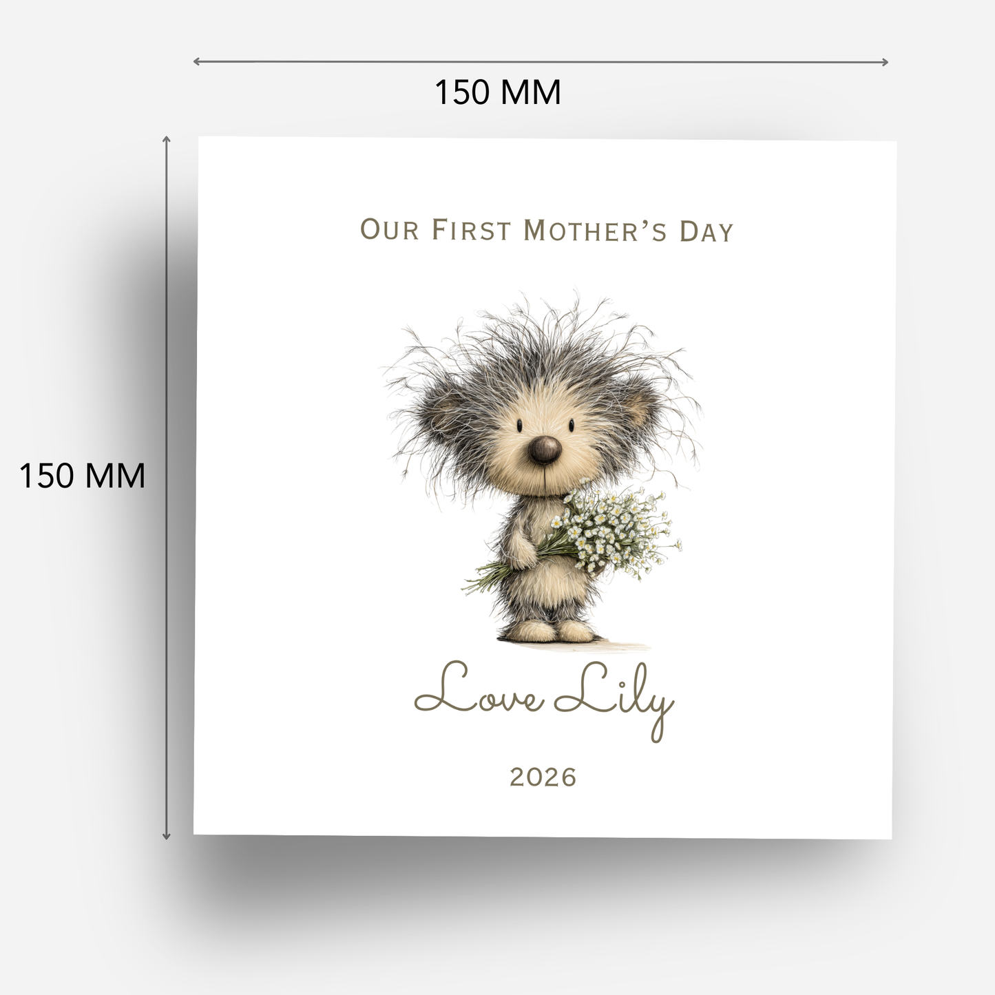 Mother's Day Card - Teddy Bear Design - C830