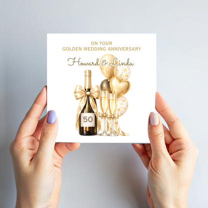 Golden Wedding Anniversary Card - C874