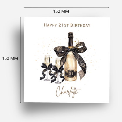 Bottle of Fizz Birthday Card - C672