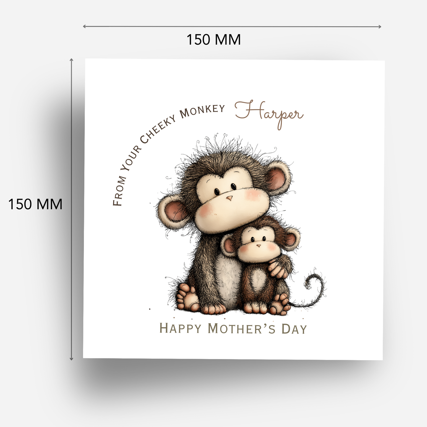 Mother's Day Card - Cheeky MonkeyDesign - C760