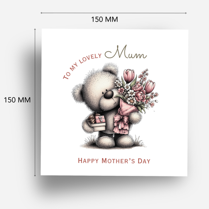 Mother's Day Card - Cute Teddy Design - C744