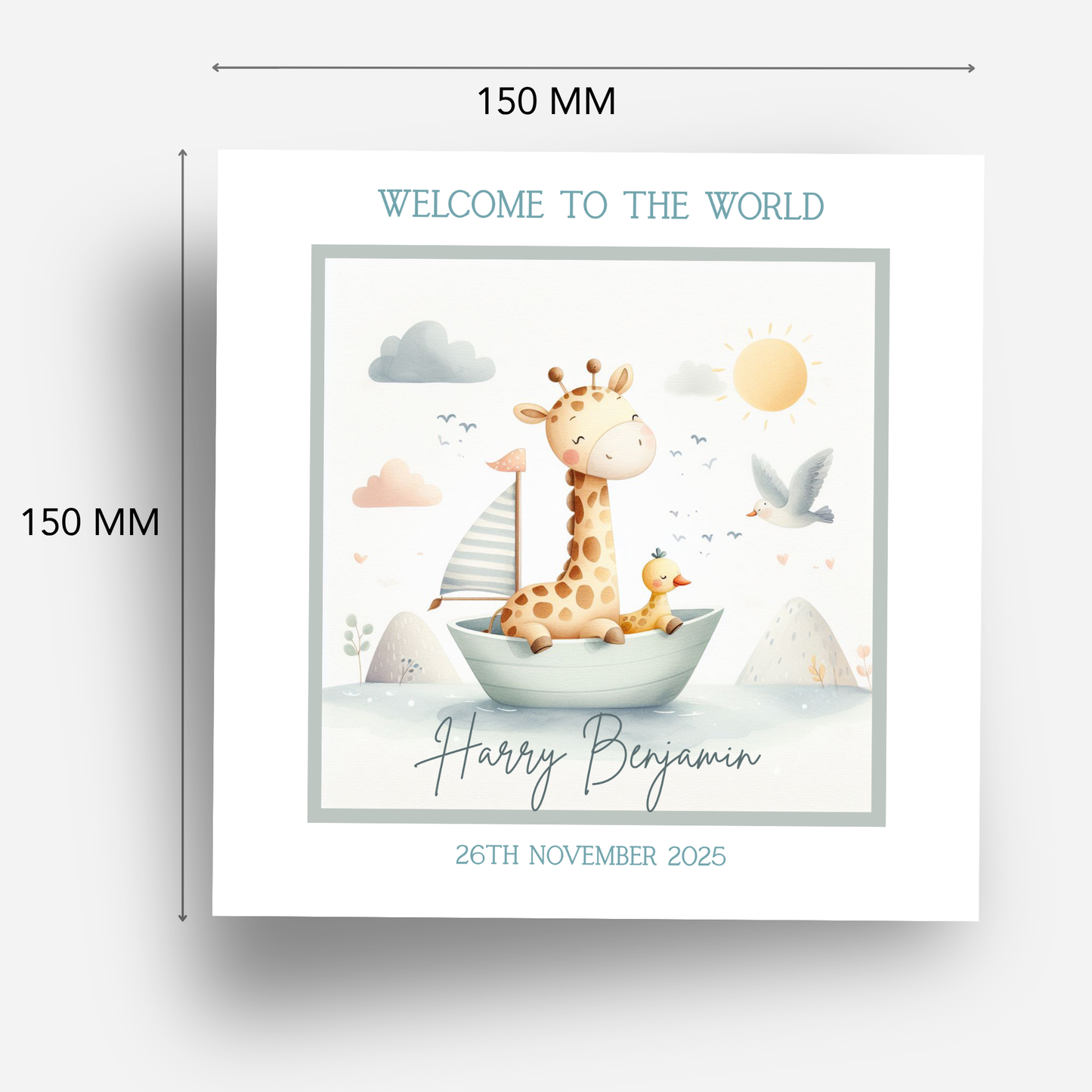 Welcome To The World Card- C666