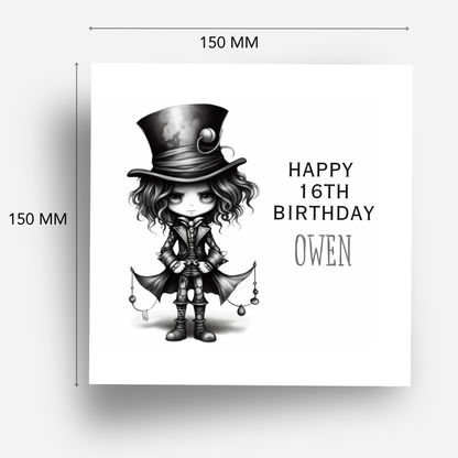 Creepy Cute Boy Art - C638