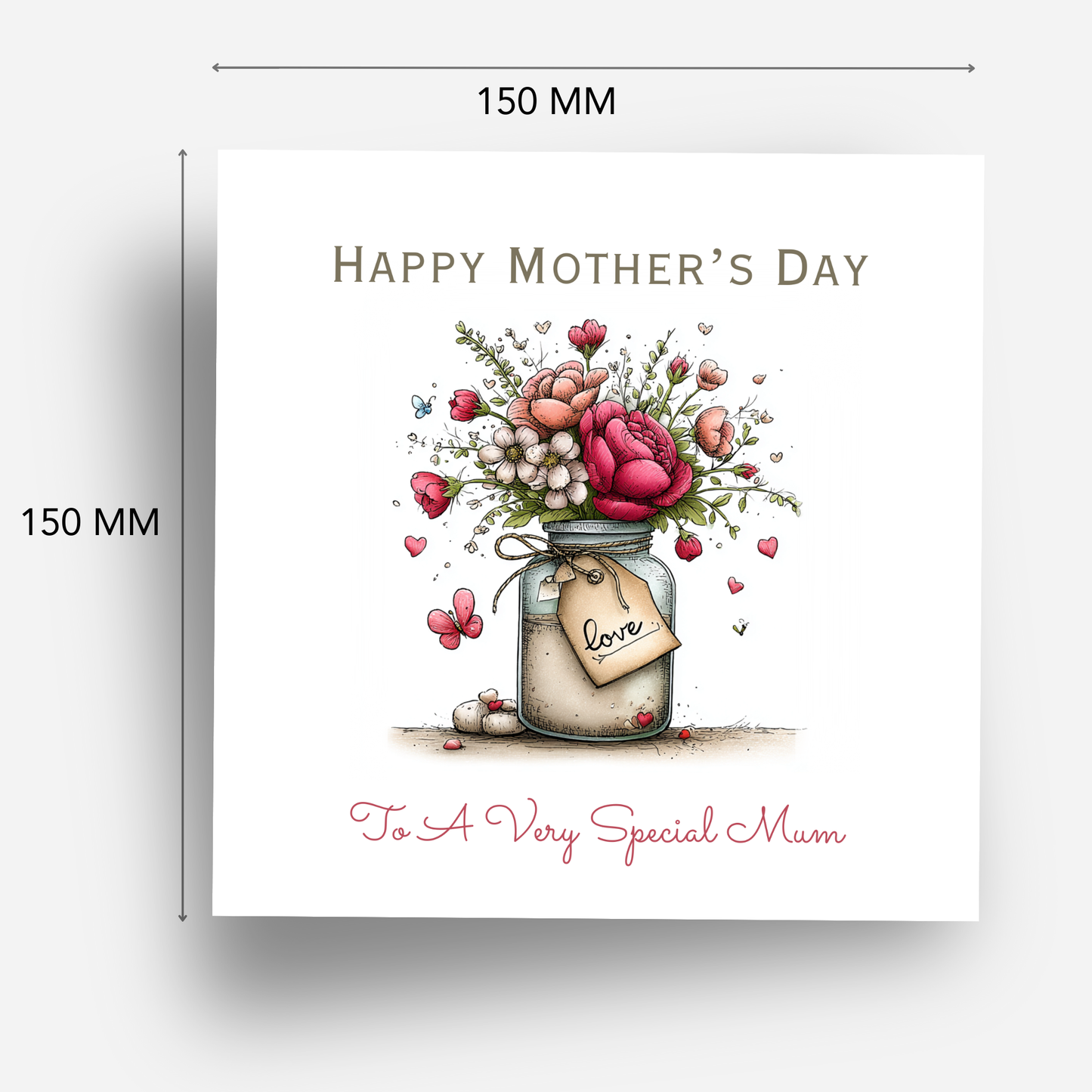 Mother's Day Card - Modern Flower Design - C740