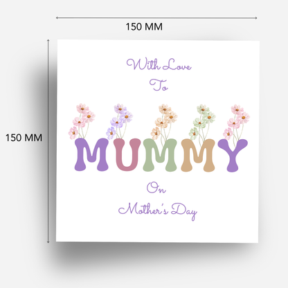 Mother's Day Card - Vibrant and Modern Design - C732