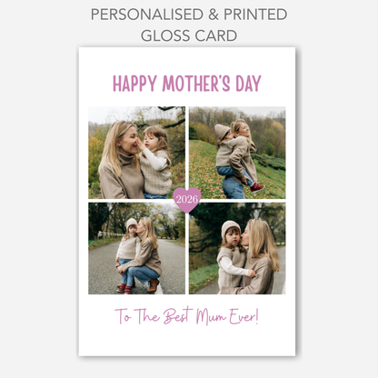 Mother's Day Four Photo Card - PC40