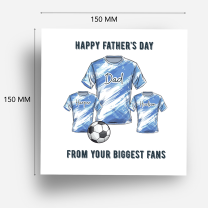 Fathers Day Card - Football Shirt Design - C763