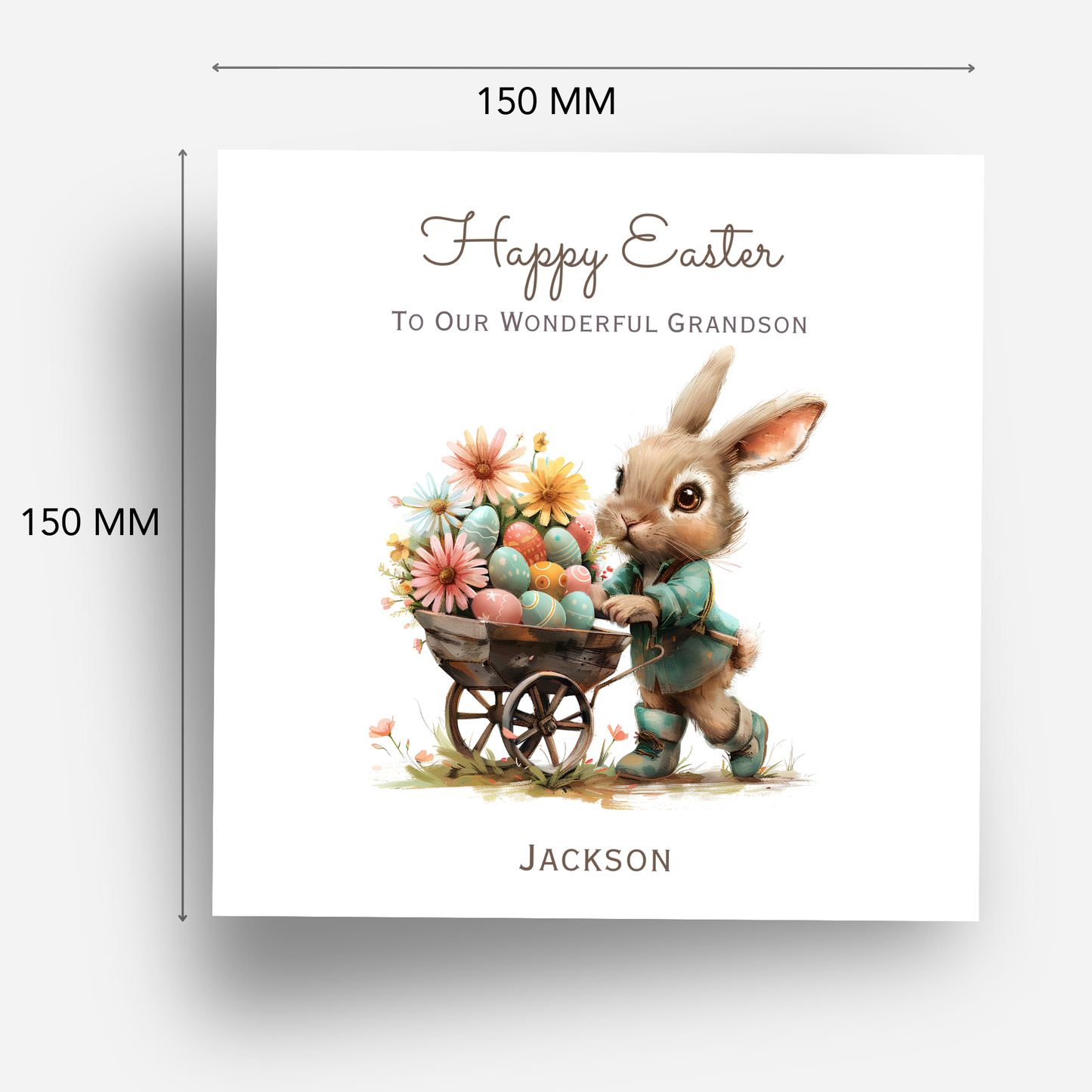 Easter Card With A Cute Bunny Design - C815