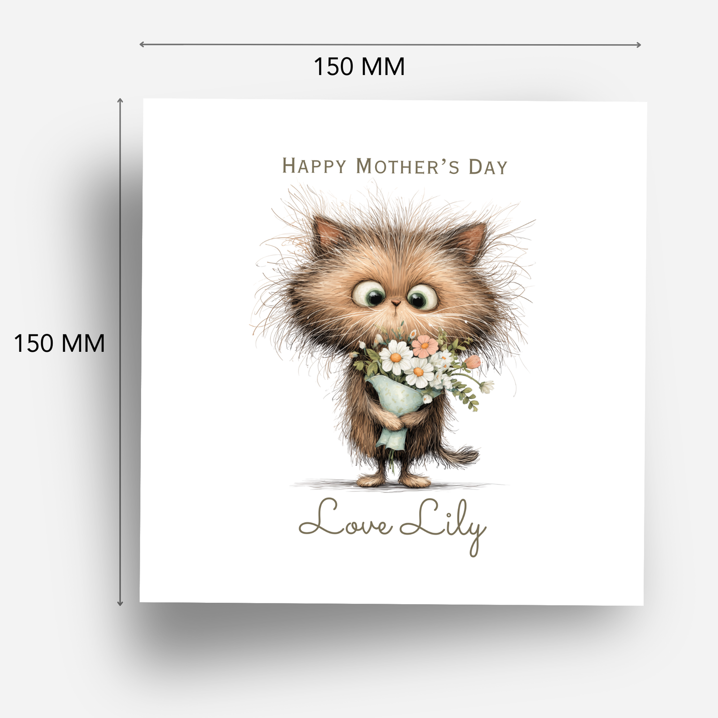 Mother's Day Card - Cute Cat Design - C831