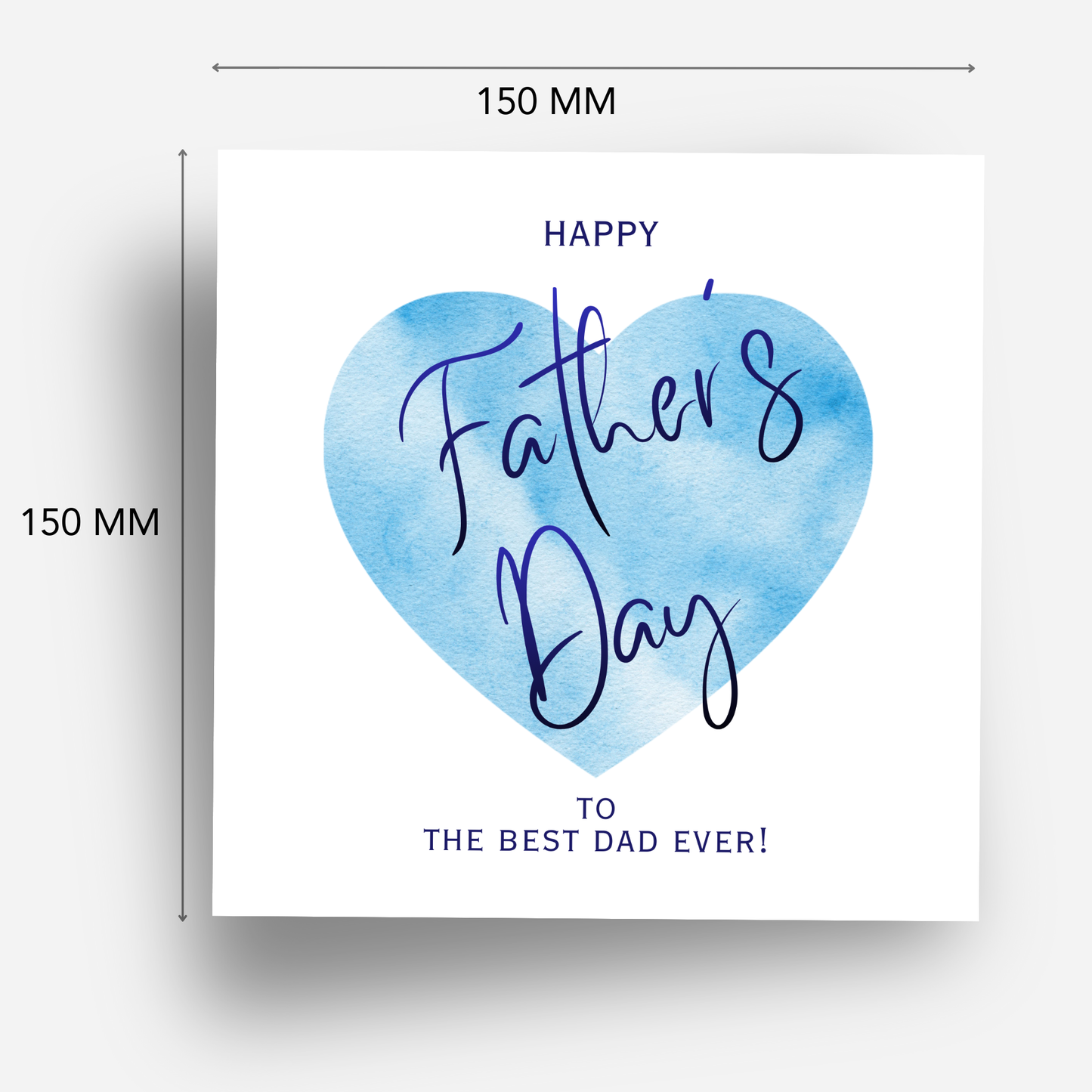 Father's Day Card - Simple Heart Design - C795