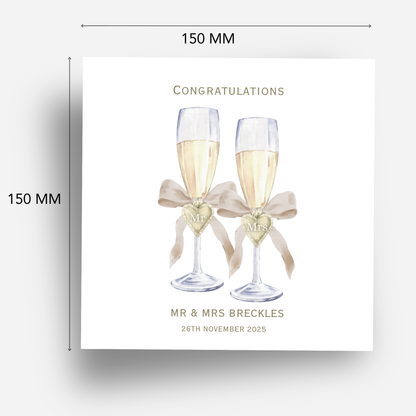 Mr & Mrs Champagne Glasses - C673